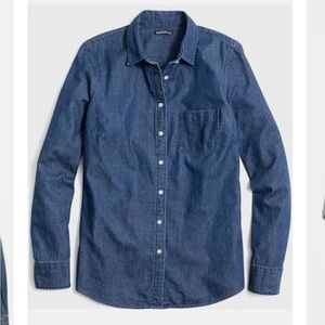 J. Crew Factory Denim Button-Down Shirt